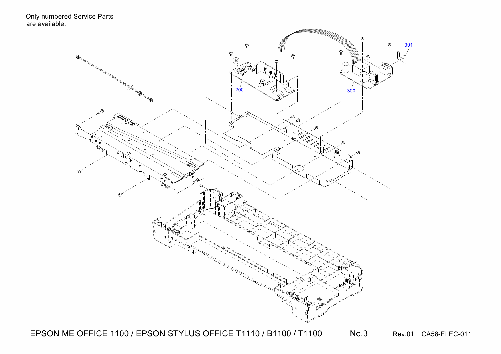 EPSON StylusOffice T1110 T1100 B1100 MEOffice-1100 Parts Manual-4 EPSON StylusOffice T1110 T1100 B1100 MEOffice-1100 Parts Manual-4
